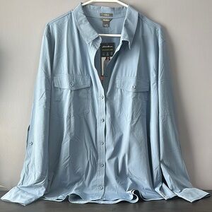 Eddie Bauer Light Blue Button-Up Shirt